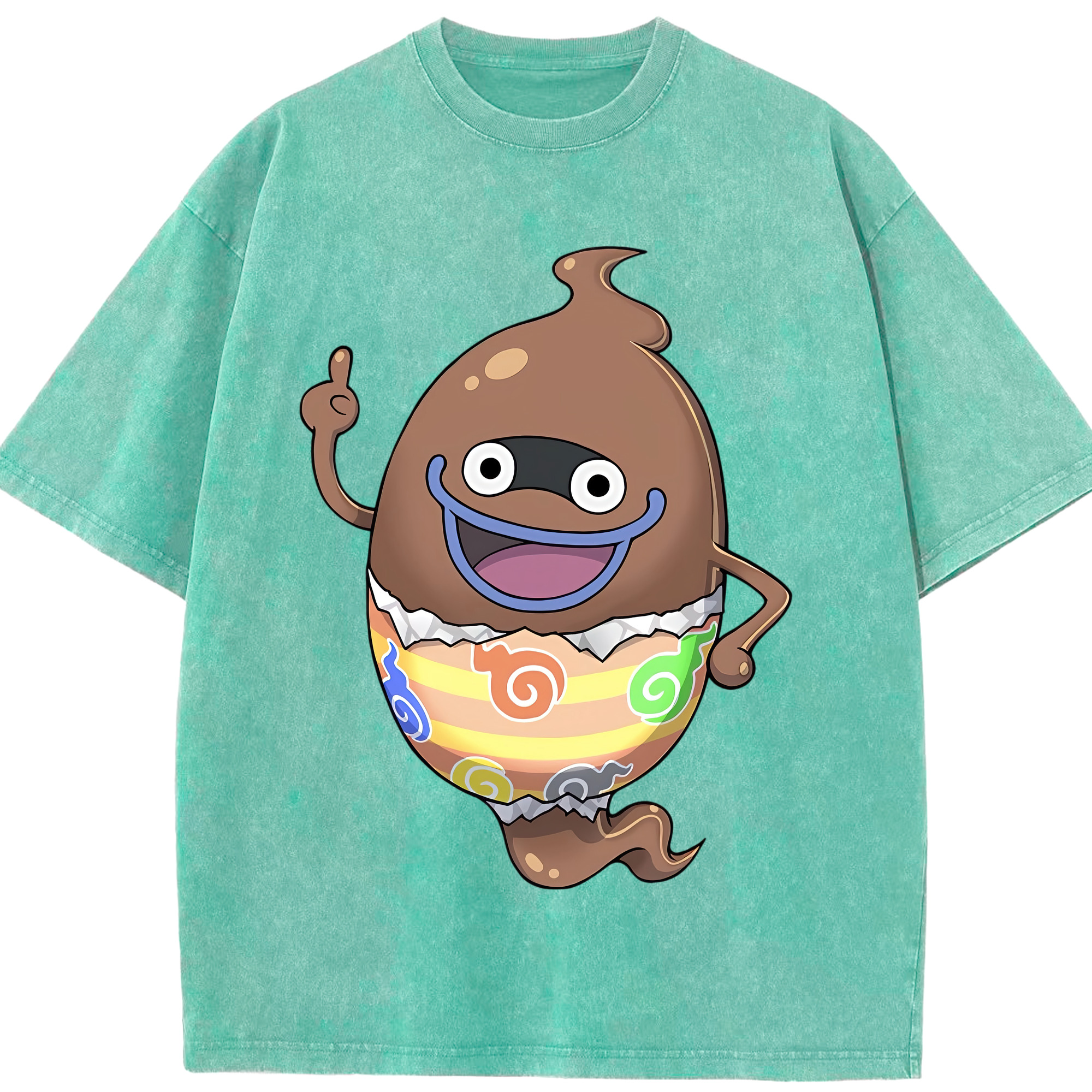 （画像用） 妖怪ウォッチ Yo-kai Watch 綿100% ヴィンテージ風 半袖Tシャツ（フロントプリント）